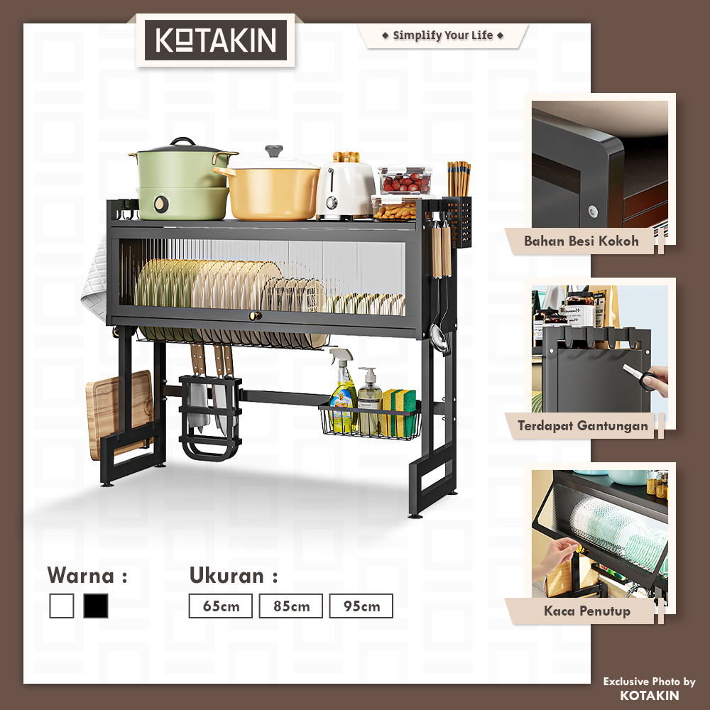 Rak Piring Wastafel Tutup