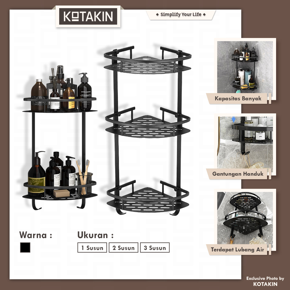Rak Sudut Aluminium