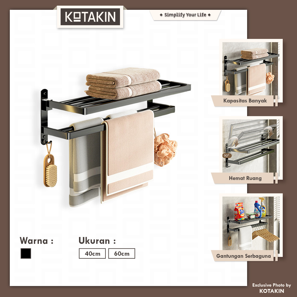 Rak Handuk Aluminium