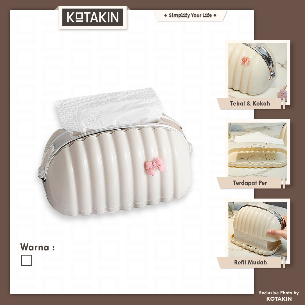 Tempat Tisu Model Kerang