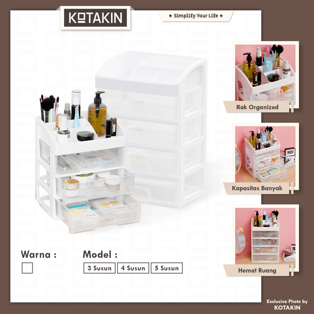 Rak Kosmetik 3 Tingkat