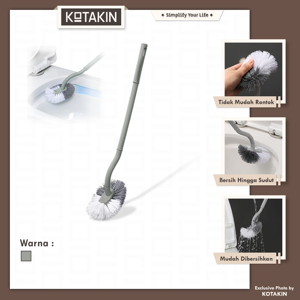 Sikat Kloset Gagang Lengkung