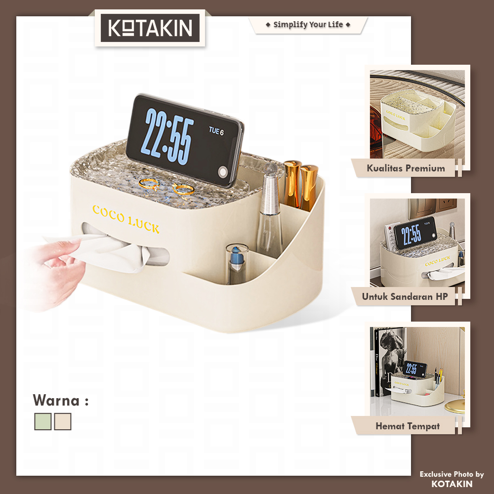Tempat Tisu Penyimpanan Organizer Holder