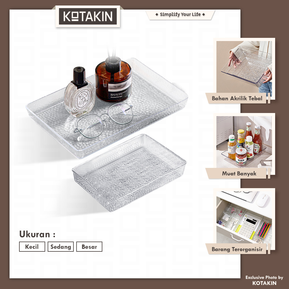 Baki Kristal Aesthetic Mewah Nampan