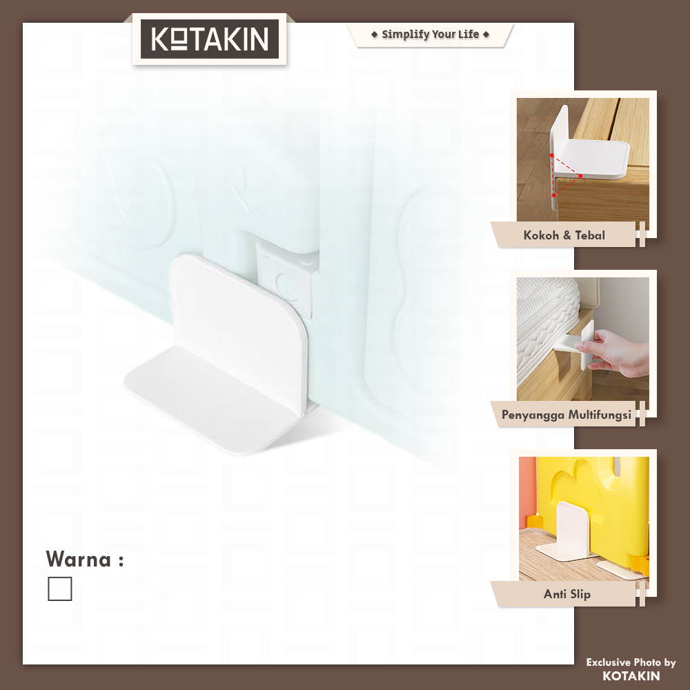 Siku L Penyangga Furniture Meja Lemari