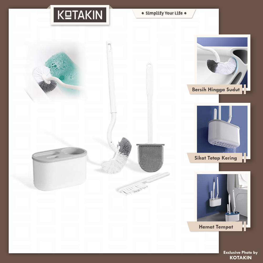 Sikat Pembersih Kloset Lengkung Toilet