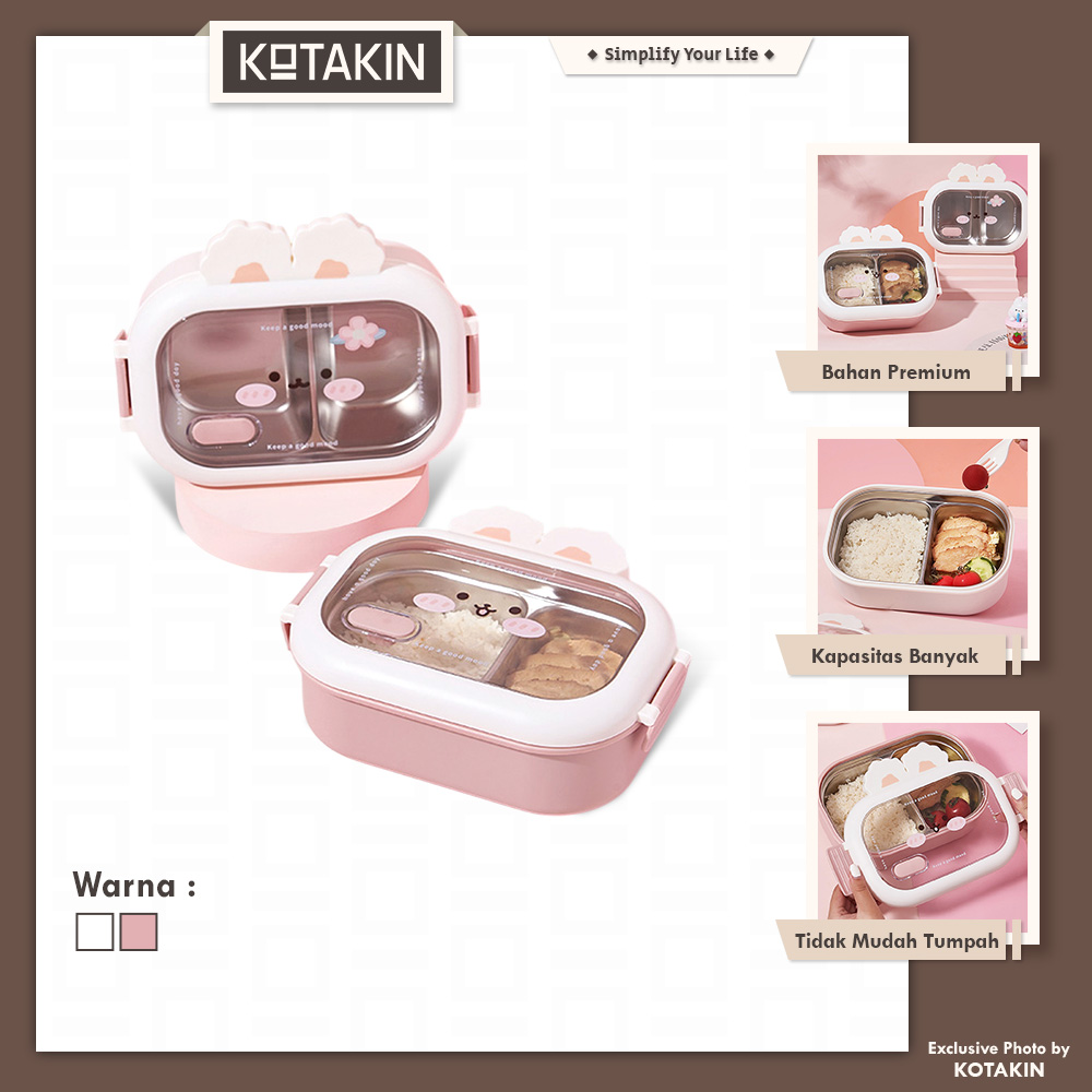 Kotak Makan Stainless Steel Lunch Box