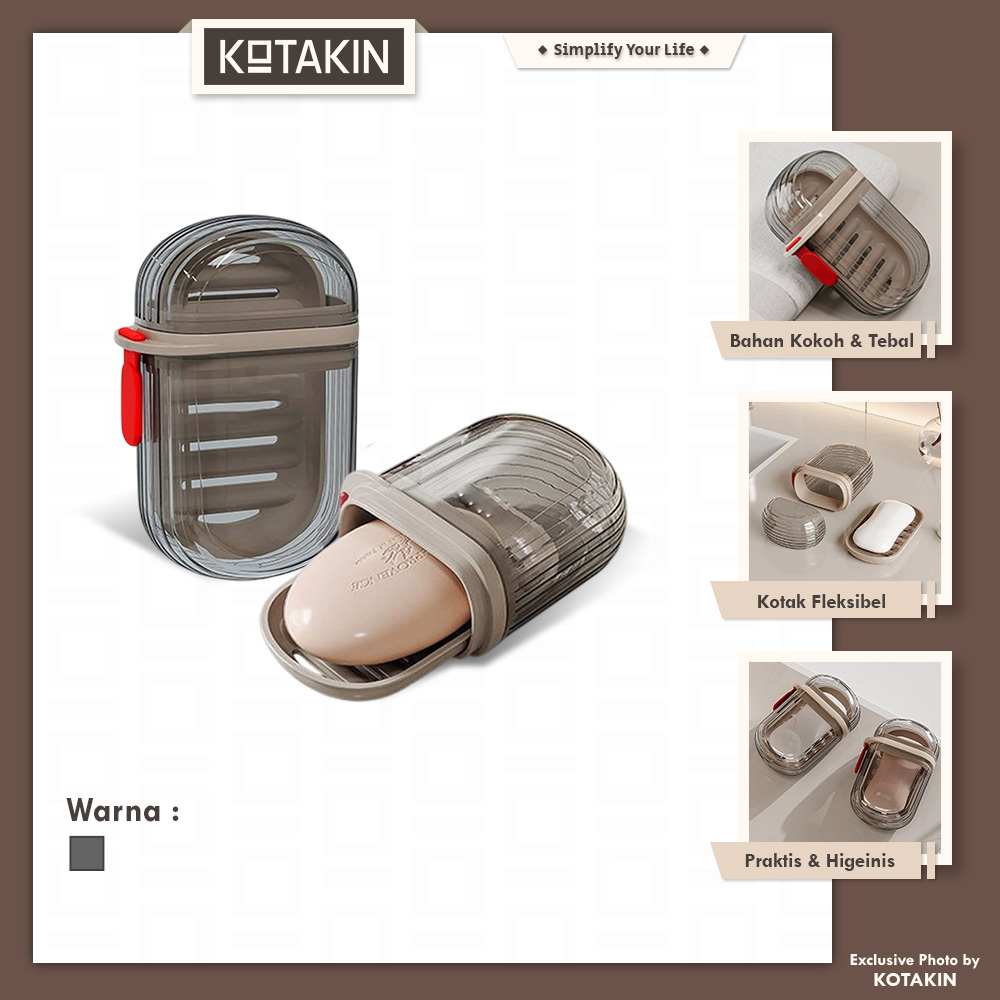 Tempat Kotak Sabun Batang Mandi Travel