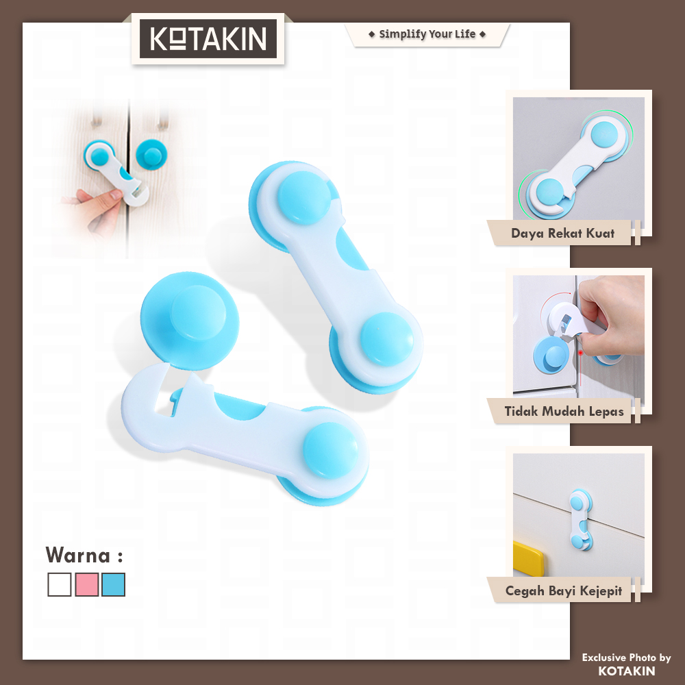 Kunci Pengaman Pintu Laci Lemari Pakaian