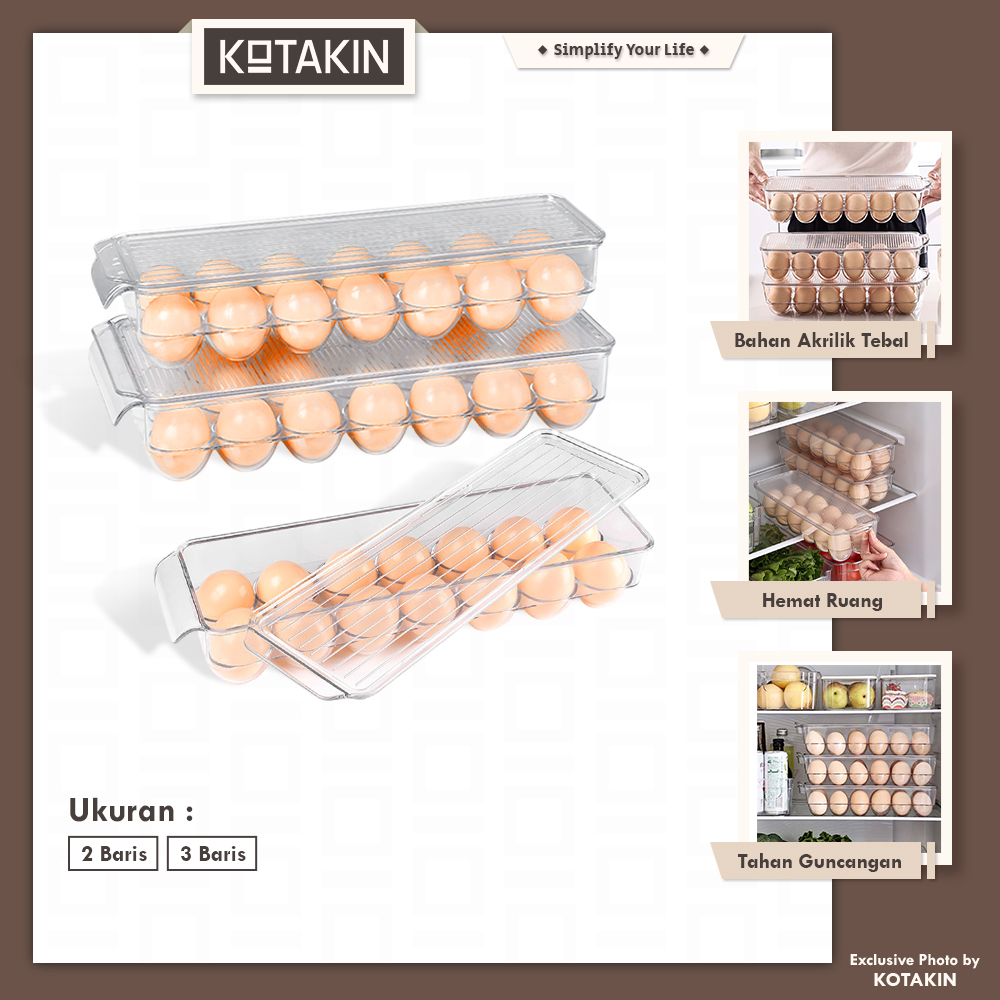 Dispenser Telur Akrilik