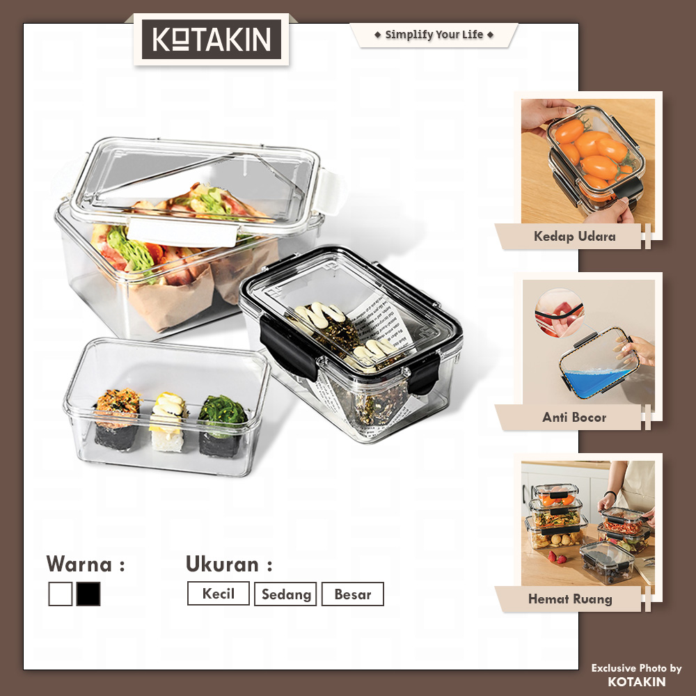 Kotak Toples Penyimpanan Makanan Sebaguna