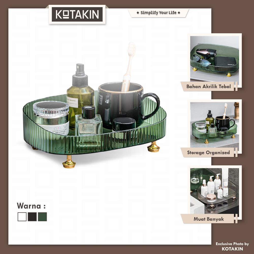 Rak Aesthetic Transparan Serbaguna