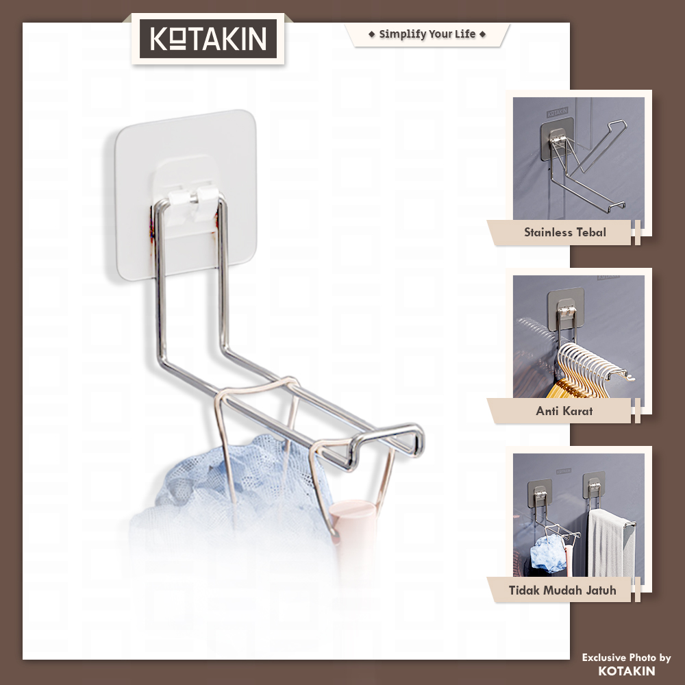 Gantungan Baju Indoor Hook Hanger Pakaian