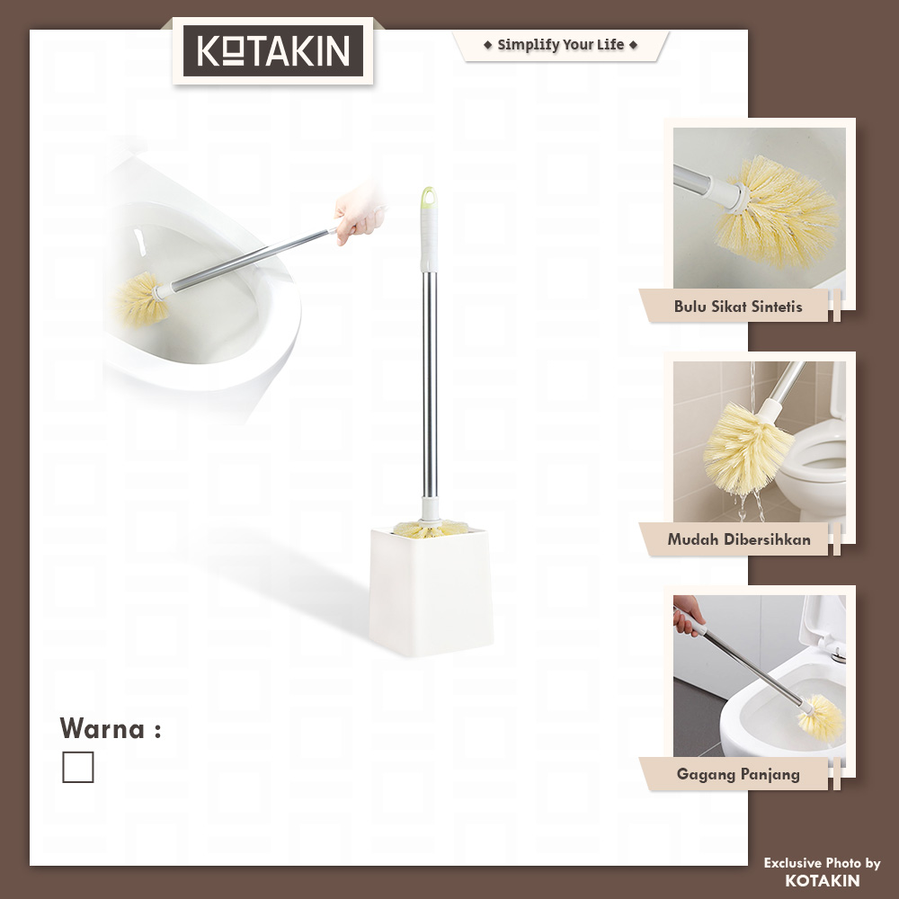 Sikat Pembersih Kloset WC Toilet Dengan Tatakan
