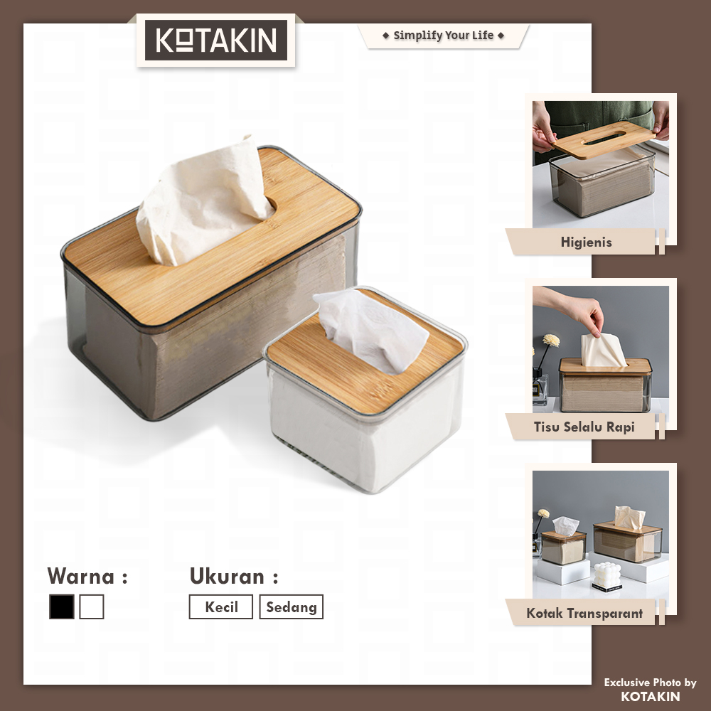 Tempat Tisu Kotak Aesthetic Penyimpanan Tissue