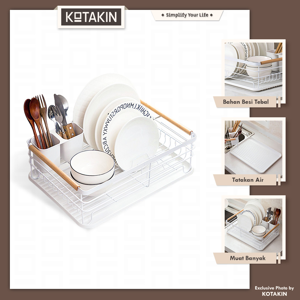 Rak Piring Kayu Putih