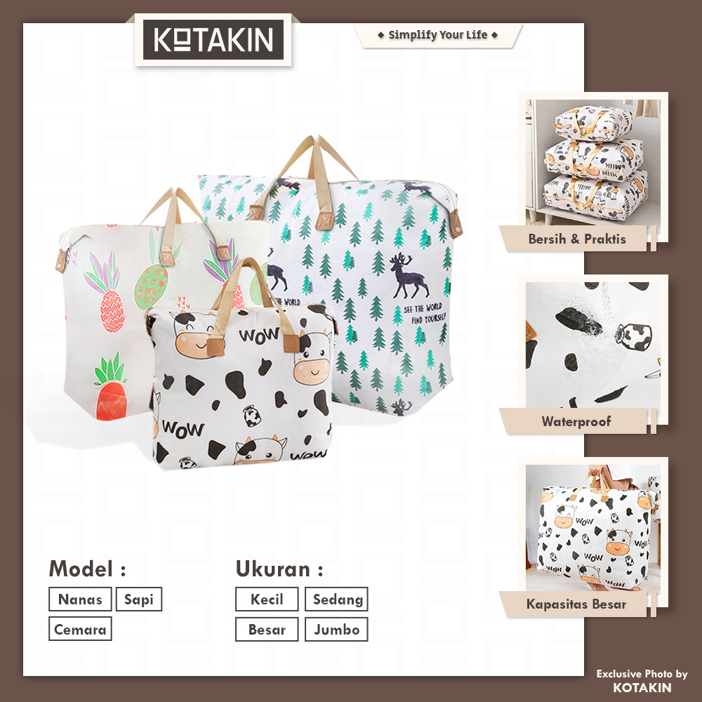 Tas Jumbo Motif Londri
