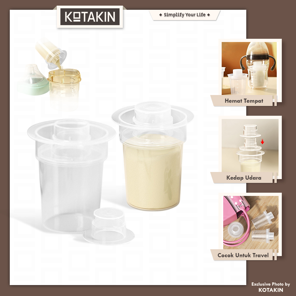 Wadah Tempat Susu Formula Bubuk Bayi Travel