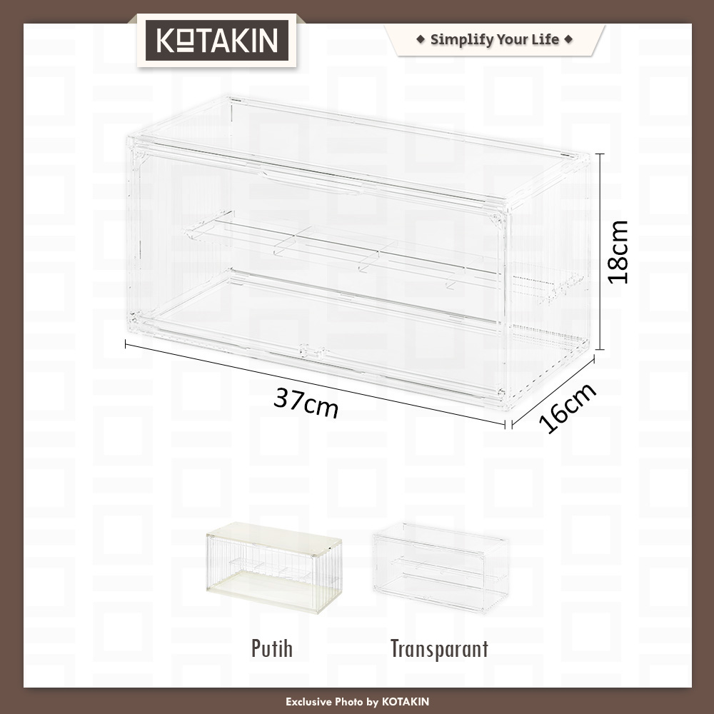 Kotak Display Penyimpanan Bening
