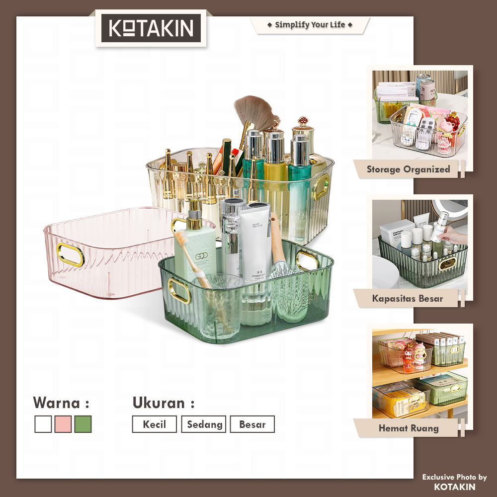 Keranjang Serbaguna Storage Box Akrilik