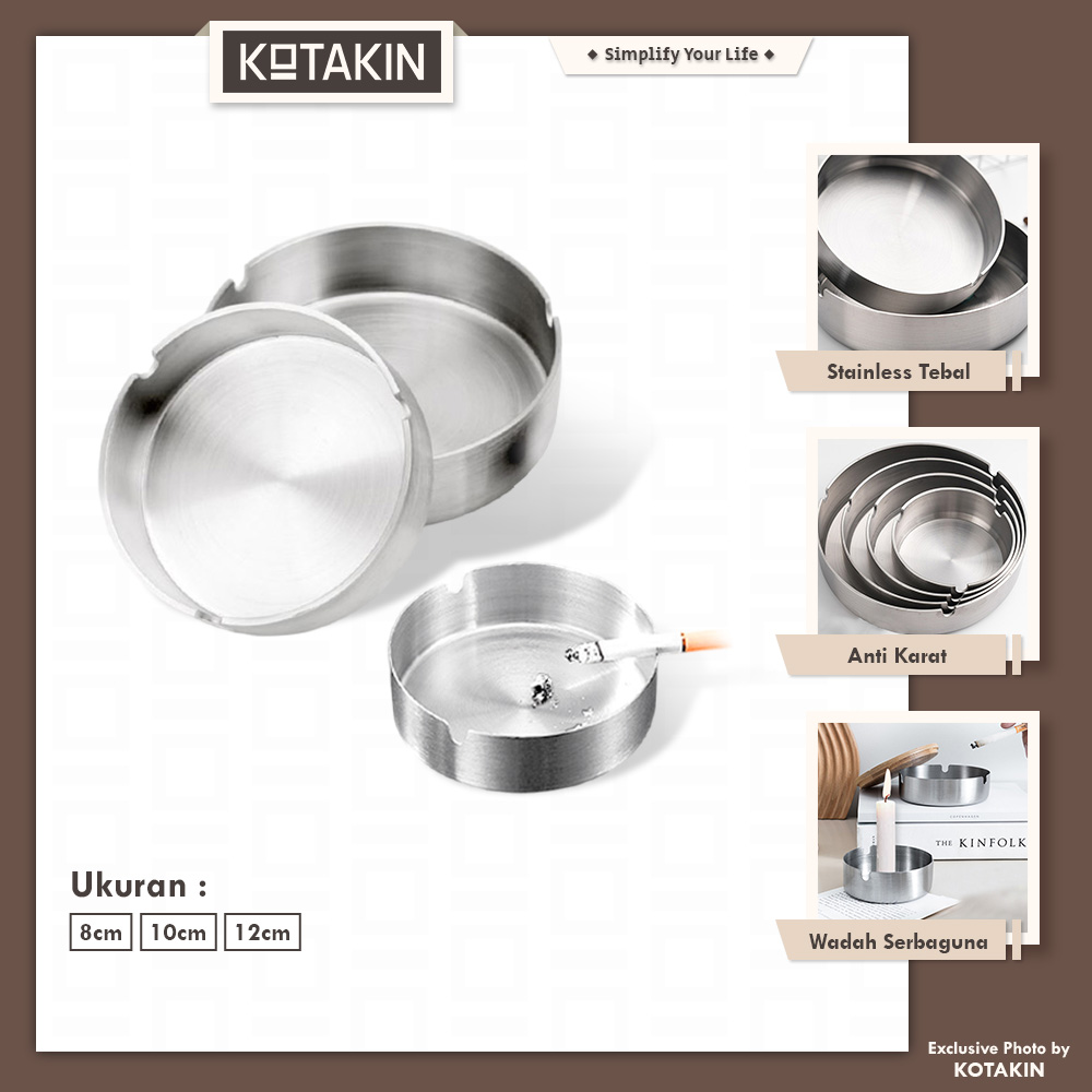 Asbak Stainless Steel