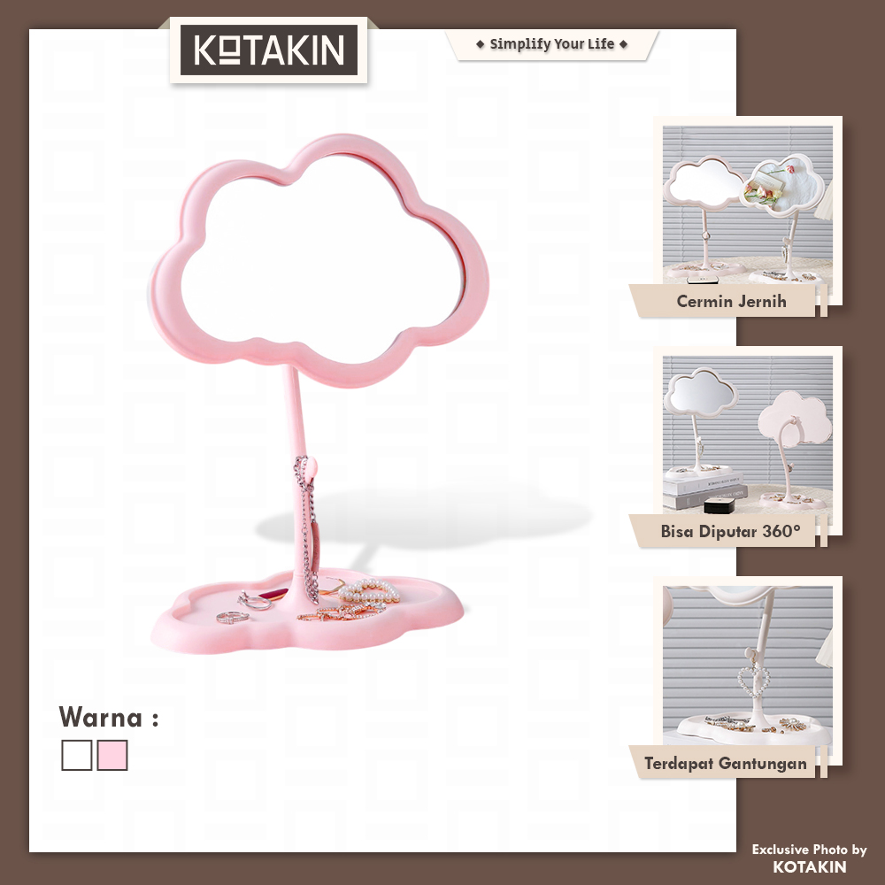 Irregular Aesthetic Korean Cloud Mirror