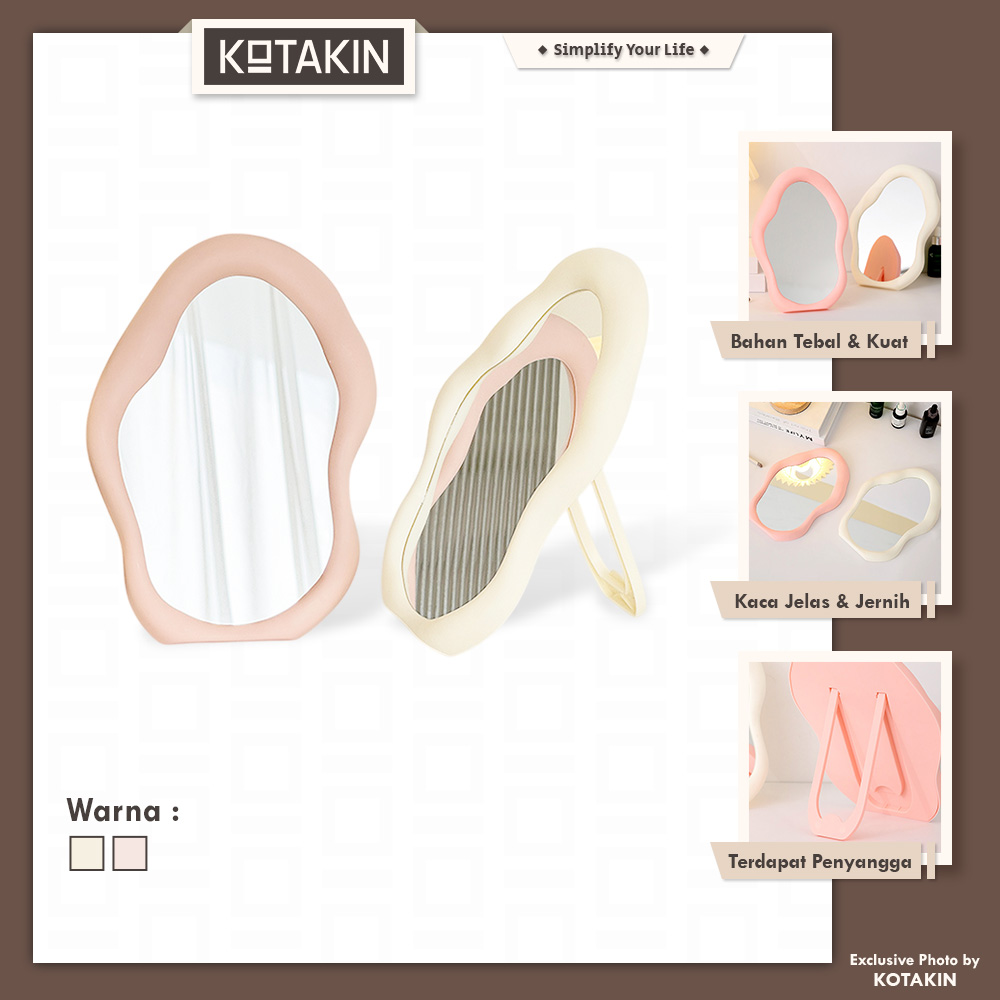 Cermin Make Up Wave Mirror Cloud