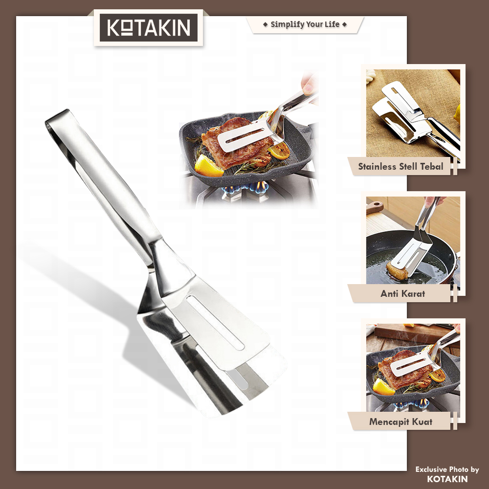 Penjepit Ikan Pencapit Daging Capitan Gepeng Klip Capit Masak