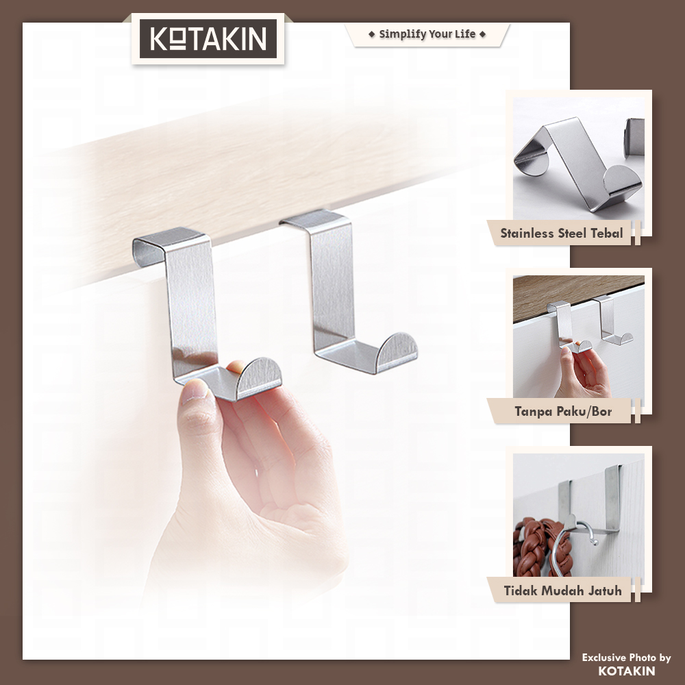 Gantungan Hook Pintu Cantolan Baju Celana Kamar