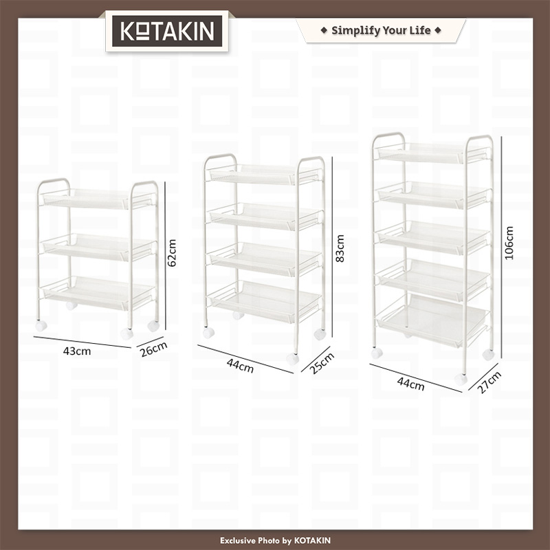 Rak Dapur Troli 3 4 5 Susun