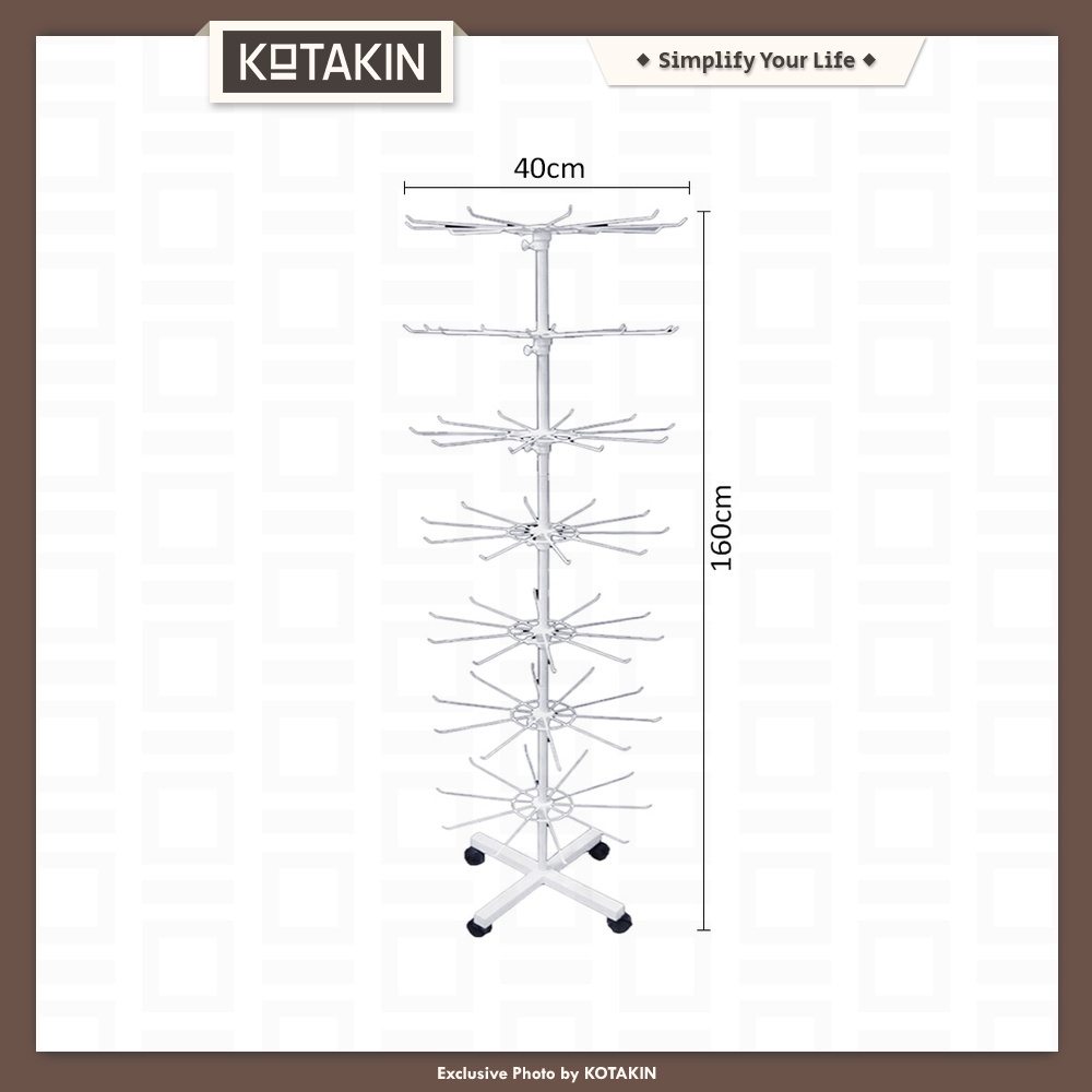 Rak Display Putar Matahari 7 Susun