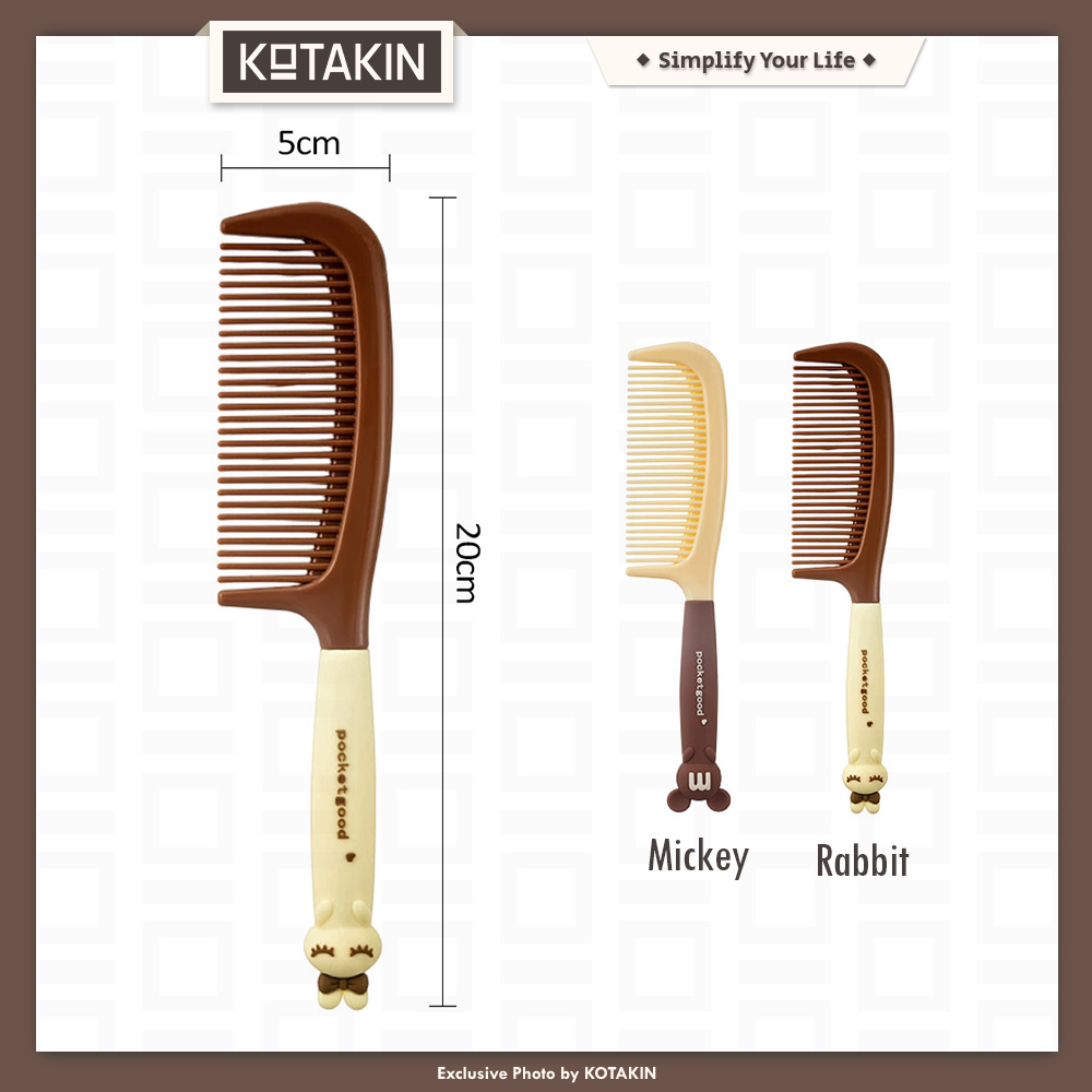 Sisir Rambut Karakter Mickey Mouse Rabbit Lucu