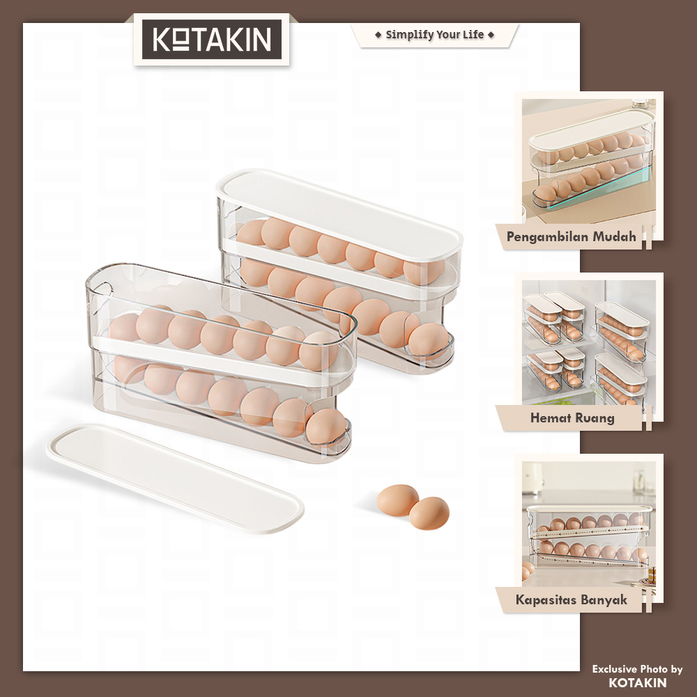 Tempat Penyimpanan Telur Sekat Plastik