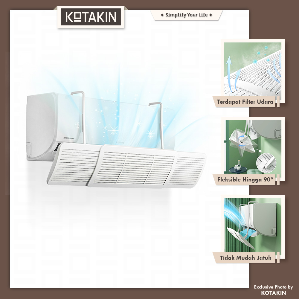 Reflektor Talang AC Penahan Hembusan Angin