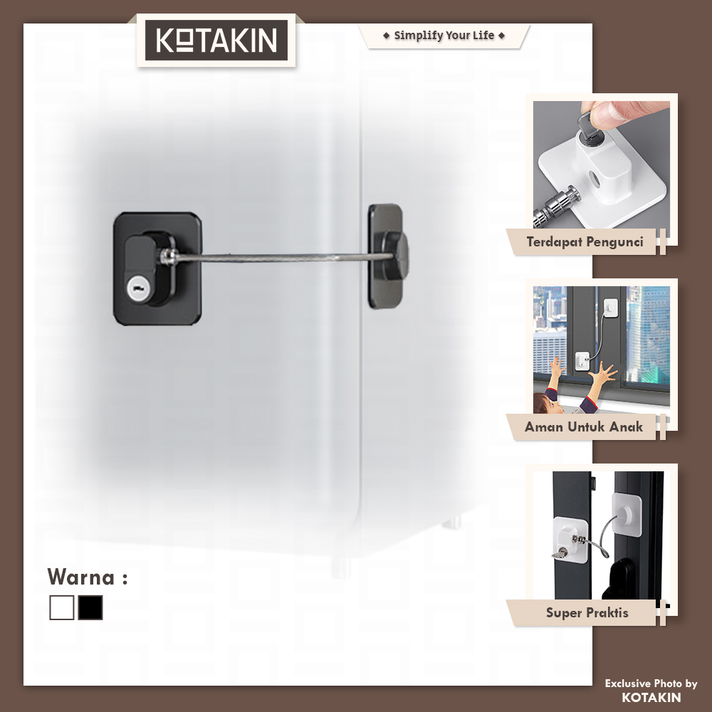 Pengaman Laci Lemari Safe Lock