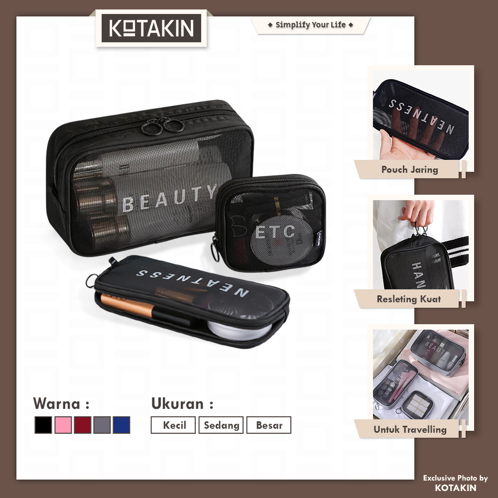 Tas Make Up Pouch Travel Washbag