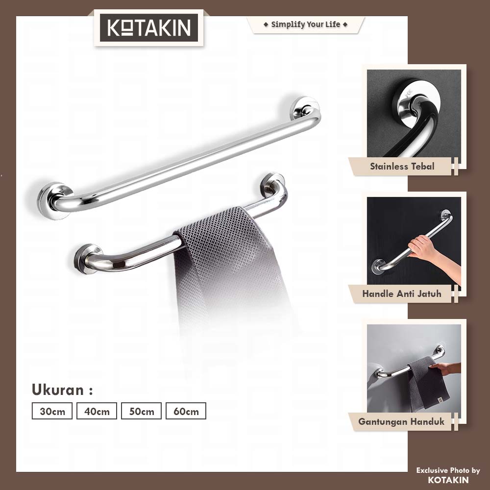Handle Kamar Mandi Stainless Steel