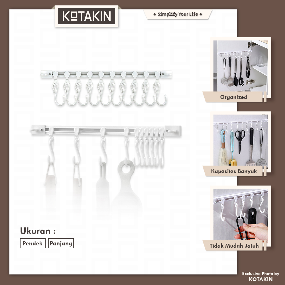 Gantungan Dapur Cantolan Spatula Lap