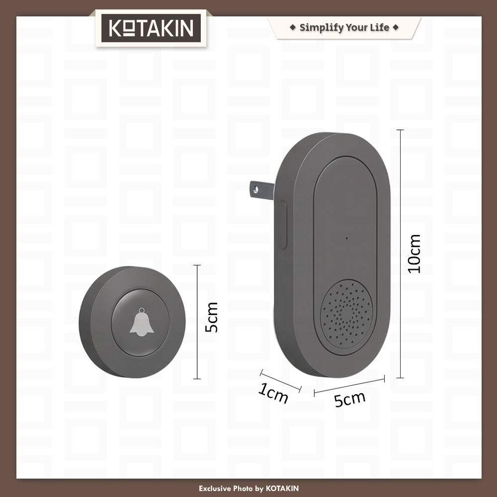 Bel Rumah Wireless Waterproof