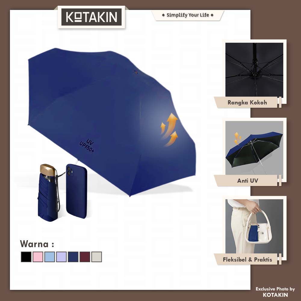 Payung Lipat Kecil Portabel Saku Travel