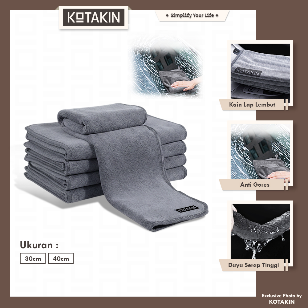 Kain Microfiber 2 Sisi Tebal Halus