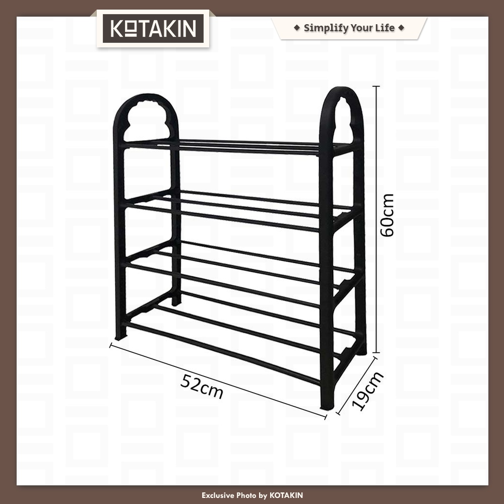 Rak Sepatu 4 Tingkat Stainless